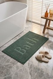 Mijolnir Set de alfombrillas de baño Verde Oscuro (2 piezas)